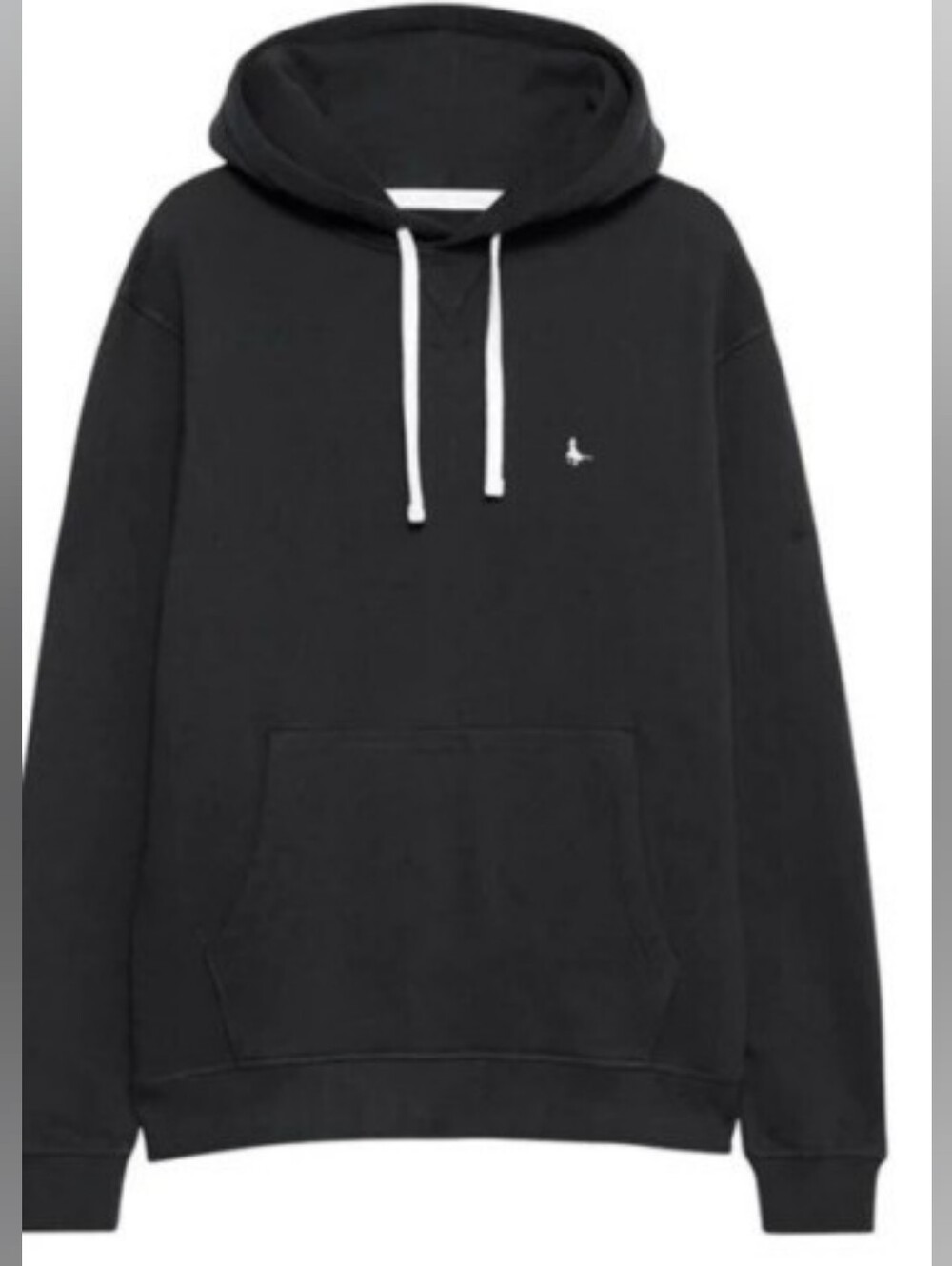 Jack Wills Classic Black Pullover Hoodie – Embroidered Logo